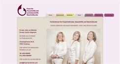 Desktop Screenshot of frauenaerztinnen.com